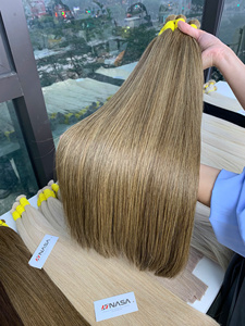 Extensions de cheveux vierges vietnamiens en vrac, extensions de cheveux humains vierges avec style ondulé, qualité de cheveux vierges, 100 grammes, couleur claire, 50 cm, 60 cm - Product Image 2