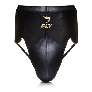 Protector Inguinal de Boxeo de Alta Calidad, Hecho a Medida, de Cuero PU Duradero y Cómodo, con Logotipo Blanco y Dorado, Equipo de Protección para Entrenamiento - Product Image 1