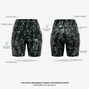 Compression Customized Premium Quality Gym Shorts Camouflage Printed <b>Workout</b> Running Yoga Fitness <b>with</b> <b>Pocket</b> Stretch Shorts - Product Image 2
