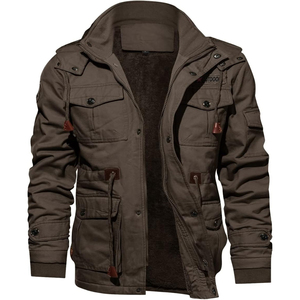 Contemporary <b>Field</b> <b>Jacket</b> Stand Collar Functional Front Compartment Details Rugged Casual Lifestyle Outerwear - Product Image 5