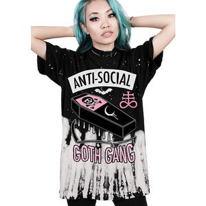 Camisetas de Verano de Algodón con Estampado Personalizado para Mujer, Marca Privada, Logotipo Personalizado, Ropa Casual para Exteriores, Venta al Por Mayor, OEM, ODM - Product Image 5