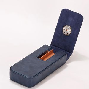 Estuche para cigarros de cuero genuino con cortador integrado para una portabilidad y comodidad de lujo a un precio razonable. - Product Image 4