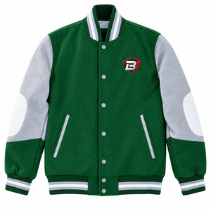 Chaqueta Universitaria Unisex Personalizada OEM, Mezcla de Lana, Mangas de Felpa, Bordada, Estilo Béisbol, Directo de Fábrica - Product Image 1