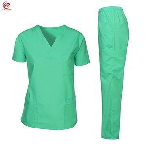 Wholesale Price Hospital Uniforms Polyester Twill Fabric High Quality Durable Stitching Comfortable Unisex Customized <b>Scrub</b> <b>Sets</b> - Product Image 6