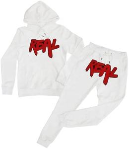 2024 hommes Streetwear mode deux pièces ensemble confortable fermeture éclair à capuche et Jogging costumes costumes d'entraînement personnalisés pour l'hiver - Product Image 1