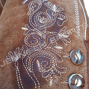 Nouveau design élégant, Lederhosen bavarois pour hommes, en cuir suédé véritable, respirant, short, tenue allemande, vêtements Trachten. - Product Image 3