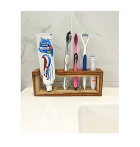 Elegant Design Wood <b>Toothbrush</b> <b>holder</b> <b>and</b> <b>Toothpaste</b> Storage Rack of Bathroom Supplies in low budget - Product Image 5