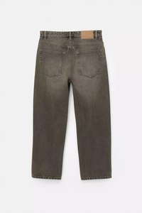 <b>Men's</b> Mid <b>Waist</b> Straight Leg Stonewashed Denim <b>Jeans</b> Casual Wear Autumn 100% Cotton Fabric Regular Fit Solid Color Quick Dry - Product Image 5