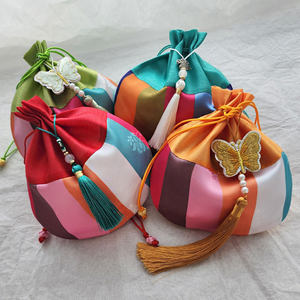 Pochette porte-bonheur traditionnelle coréenne Saekdong, sac cadeau à cordon, souvenir de mariage, emballage pour bijoux Hanbok, bonbons - Product Image 6