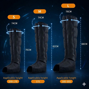 Botas de Masaje de Compresión de Aire de 5 Cámaras para Pies y Piernas, con Vibración y Calor para la Circulación Sanguínea y Alivio Muscular, Fabricante OEM - Product Image 4