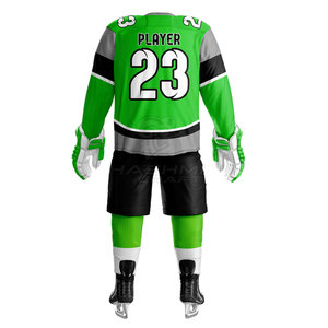 Jersey y Pantalones de Hockey sobre Hielo Personalizados para Hombre, Hechos con Tela Resistente, Diseñados para Entrenamientos y Partidos - Product Image 3