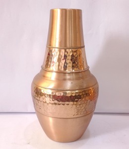 Pot à sucre en cuivre fait main avec finition martelée texturée, design chinois traditionnel, forme ronde, artisanat métallique - Product Image 6