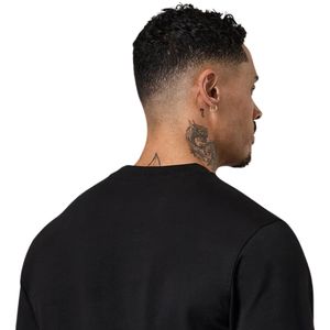 Sudadera Ligera Negra para Hombre, Cuello Redondo, Manga Larga, Ropa Deportiva, Ropa de Calle, Prenda de Moda - Product Image 4