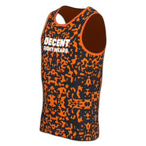 Singlet de Boxeo Negro Dorado con Gestión de Humedad Mejorada, Inserciones de Malla Transpirable y Reforzado - Product Image 2