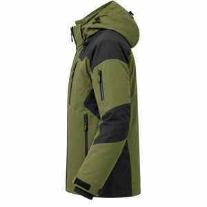 Conjunto de Traje de Esquí Personalizado de 2 Piezas para Hombre, Chaqueta de Esquí Alpina con Capucha Impermeable y Cortavientos de 3 Capas y 10,000 mm, y Pantalones de Nieve - Product Image 4