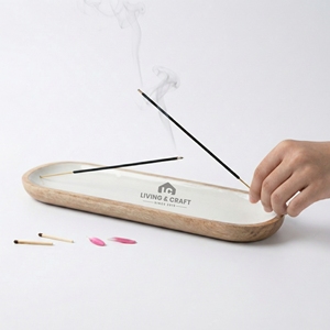 Elegante Porta Incienso Árabe Hecho a Mano de Madera con Recolector de Ceniza para Meditación en Ramadán y Decoración del Hogar - Product Image 2
