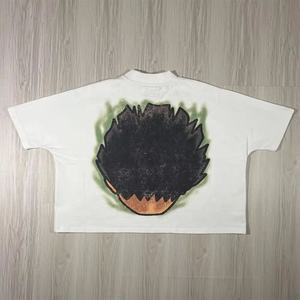 Camiseta Corta de Cuello Redondo, 100% Algodón Grueso, Estampado en Serigrafía, Blanca, de Alta Calidad para Hombre - Product Image 3