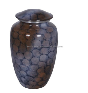 Antique Premium Decorative Metal Cremation Urn <b>Memorial</b> Urn Durable with Polished Design at wholesale price - Product Image 2