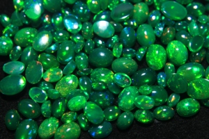 Opal Cabochon Natural Ethiopian Oval Cut Green Multi Color Rainbow <b>Fire</b> Smoky Treated Opal Jewelry Making - Product Image 3