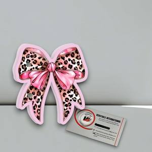 Plaque magnétique réutilisable en acrylique pour extensions de cils, motif tendance rose guépard, nœud, cœur, papillon, fleur, diamant - Product Image 1