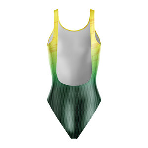 Women's Custom Sublimation Swimsuit Bodysuit One Piece Swimwear Breathable Quick Dry Beachwear With Custom Logo Printing - Product Image 3