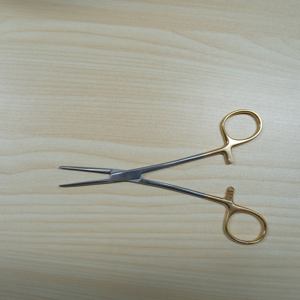 Pinzas hemostáticas para conducto biliar 10"/8" Crile, pinzas médicas de acero inoxidable, pinzas de agarre médico, pinzas circulares chapadas en oro - Product Image 4