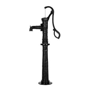 Bomba de agua manual antigua de hierro fundido con elevación máxima de 20 pies, conexión NPT 1-1/4, bomba de jarra para pozo con base elevadora - Product Image 1