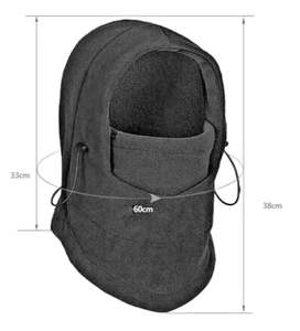 Pasamontañas Térmico de Forro Polar, Gorro de Invierno, Capucha, Máscara Facial, Gorro de Esquí, Estilo Personaje, Ciclismo, Deportes - Product Image 5