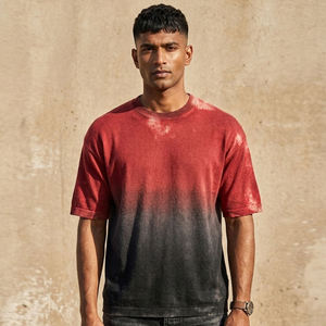 T-shirt Premium Vintage en Coton Épais Délavé au Soleil, Coupe Oversize, Effet Acide, Personnalisable, Style Streetwear - Product Image 4