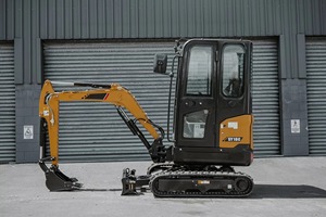 Excavadora de cadenas usada robusta de 3000 kg con pala dozer frontal y cucharón hidráulico reforzado para nivelación en construcción - Product Image 4