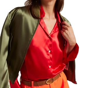 Blouson bombardier d'hiver à la mode personnalisé au prix de gros pour femmes à manches longues, fermeture éclair, respirant, tenue décontracté respirant - Product Image 1