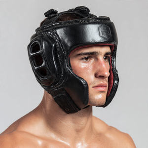 Protector de Cabeza de Cuero Genuino para Entrenamiento de Kickboxing, Boxeo y MMA - Product Image 5