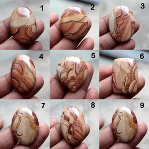Cabochon en pierre gemme de dolomite à ondulation naturelle, qualité supérieure, pour la fabrication de bijoux, pierre de jaspe en vrac - Product Image 2