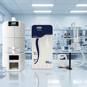 Machine à eau ultrapure à osmose inverse monophasée, idéale pour <span class=keywords><strong>la</strong></span> préparation <span class=keywords><strong>de</strong></span> réactifs et le rinçage <span class=keywords><strong>de</strong></span> <span class=keywords><strong>verrerie</strong></span> - Product Image 1