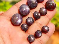 Magnifique Cabochon de Rubis Étoilé Ancien de Qualité Supérieure, Pierre Naturelle de Grande Taille pour la Fabrication de Bijoux, Rubis Étoilé avec Expertise Tierce