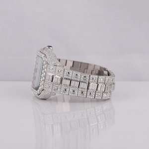 VVS1 Moissanite Diamond HipHop Iced Out <b>Watch</b> at Affordable Price From Indian Manufacturer - Product Image 4