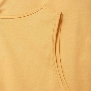 Men's Solid Color Knitted O-Neck <b>Tank</b> <b>Top</b> Casual Style <b>Yellow</b> Sleeveless <b>Top</b> - Product Image 4
