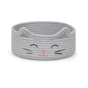 Cesta de Almacenamiento de Yute Tejido, Cesta Multiusos para Ropa Sucia, Juguetes, Mantas, Toallas, Cesta de Regalo para Mascotas, Gatos y Perros - Product Image 1