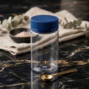 8 oz Wide Mouth <b>Plastic</b> <b>Jars</b> with Lids Round PET <b>Plastic</b> Clear Childproof Cap for Supplements, Vitamins and Candy Packaging - Product Image 6