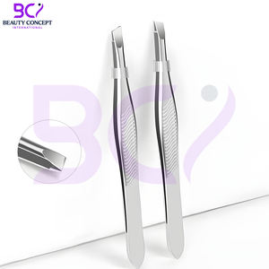 Prix de gros, pinces à sourcils durables et légères, fourniture directe d'usine, pinces à sourcils inclinées en acier inoxydable de la plus haute qualité - Product Image 6