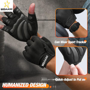 Guantes Acolchados para Levantamiento de Pesas con Gran Agarre, Protección Completa de la Palma para Entrenamiento en Gimnasio, Ciclismo, Levantamiento de Pesas, Crossfit, Escalada - Product Image 5