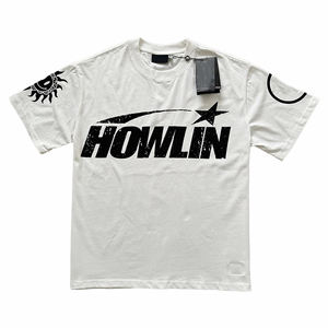 เสื้อยืดผู้ชาย พิมพ์โลโก้ได้ สไตล์สตรีทแวร์ MOQ ต่ำ ราคาส่ง โรงงานผลิตเสื้อยืดผ้าฝ้าย ราคาโรงงาน ไซส์ใหญ่ - Product Image 1