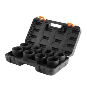 Set di chiavi a impulsi per dadi di asse da 19 mm, 8 pezzi, attacco da 3/4 pollici, 6 punte, CR-MO, trattamento termico, grandi dimensioni, robuste e durevoli - Product Image 4