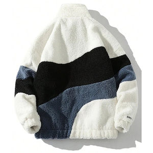 Chaqueta de Invierno para Hombre de Alta Calidad, Estilo Nuevo, con Cuello Alto, Chaqueta Polar de Sherpa Personalizada - Product Image 6