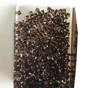 ควอตซ์สโมคกี้ธรรมชาติ 2.5 มม. ทรงสี่เหลี่ยมเจ้าหญิงคัท คุณภาพดีที่สุด พลอยเม็ดเดี่ยวสำหรับทำเครื่องประดับและสร้อยคอ - Product Image 3