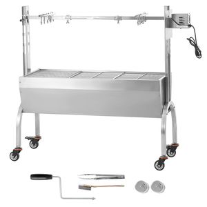 Griglia Elettrica in Acciaio Inox da 46 Pollici per Arrosto di Maiale, Agnello, Capra, Capacità 60 kg, Motore 52W - Product Image 1