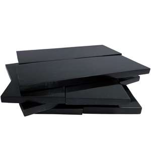 Ensemble de plaques en corne de buffle noire authentique, fabriquées à la main, 5"2"0.25", pour la fabrication de manches de couteau en corne, et de lames vierges pour couteaux DIY - Product Image 3