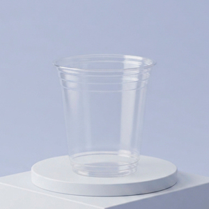 Disposable <b>Plastic</b> <b>Cup</b> with Dome Lid Transparent 95mm PP <b>Cups</b> for Beverage Coffee Cold <b>Drinks</b> - Product Image 1