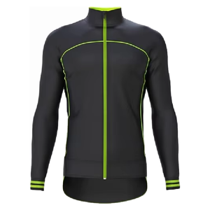 Wholesale <b>Men's</b> <b>Cycling</b> <b>Jersey</b> <b>Long</b> <b>Sleeve</b> Windproof Breathable Polyester Bike Shirt Plus Size Digital Print Custom Design - Product Image 1