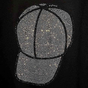 Women Rhinestone Cotton <b>T</b> <b>Shirt</b> Classic Fit <b>Sparkly</b> Casual Tee Soft Fabric OEM ODM Clothing Supplier - Product Image 4